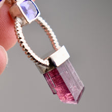 Load image into Gallery viewer, Tourmaline and Tanzanite Pendant