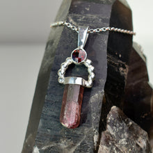 Load image into Gallery viewer, Tourmaline and Garnet Pendant
