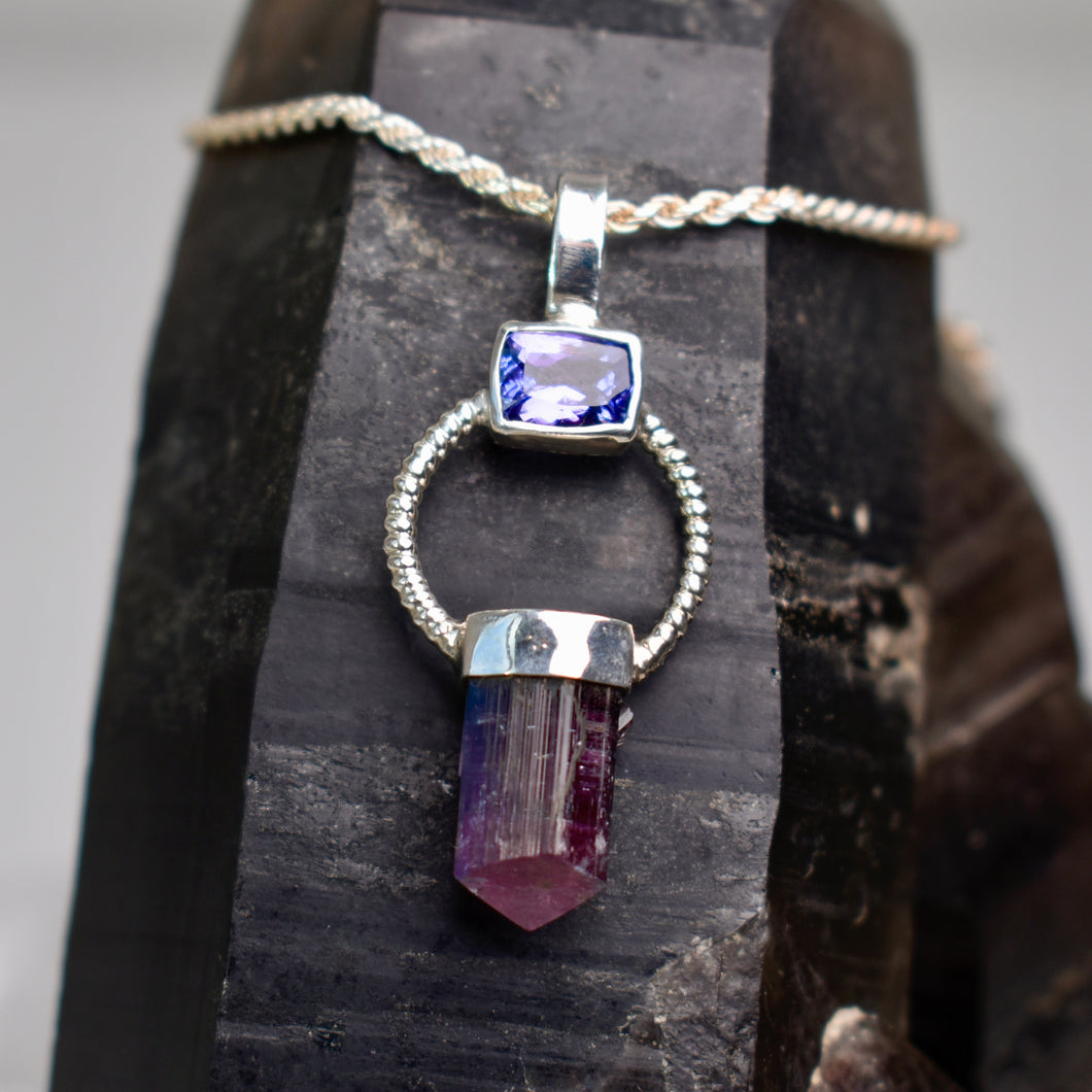 Tourmaline and Tanzanite Pendant