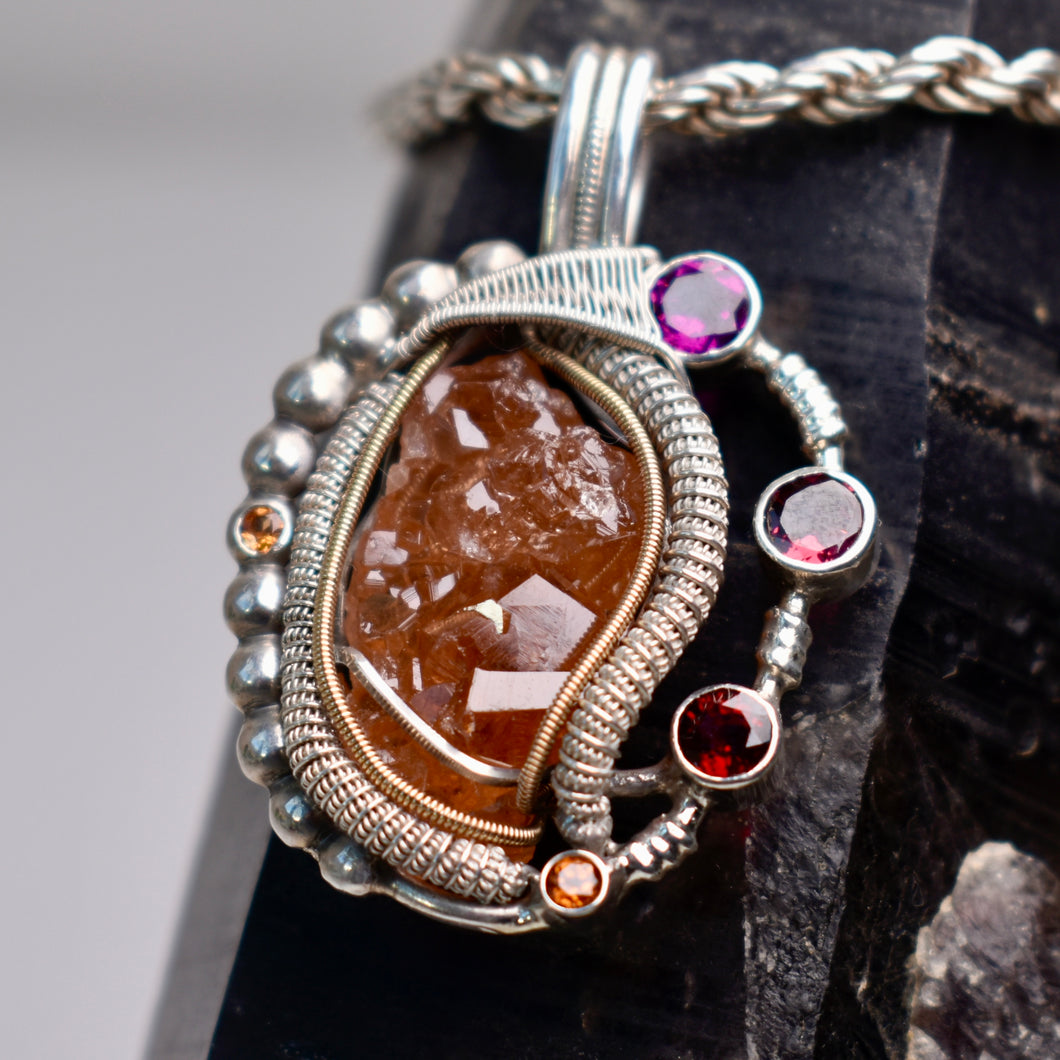 Garnet Goddess Pendant