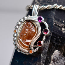 Load image into Gallery viewer, Garnet Goddess Pendant
