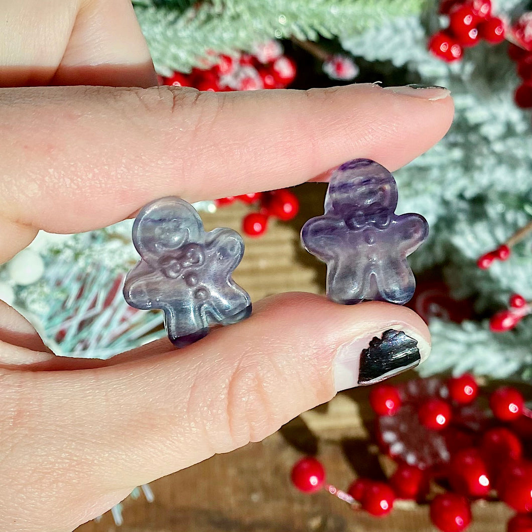 Fluorite Gingerbread Men