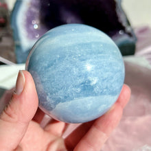 Load image into Gallery viewer, Blue Calcite Sphere
