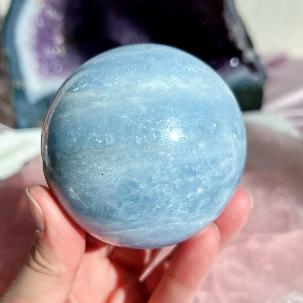 Blue Calcite Sphere