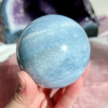 Load image into Gallery viewer, Blue Calcite Sphere
