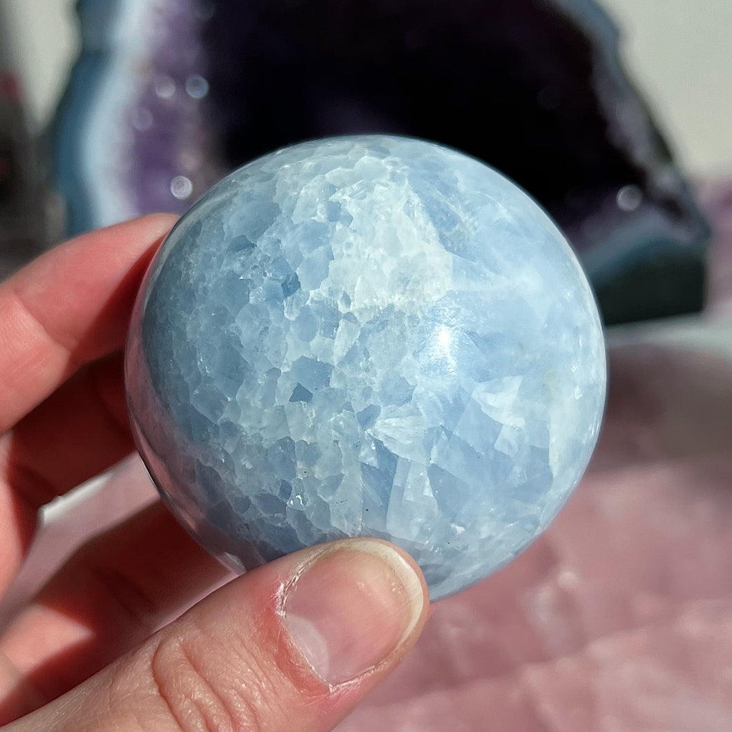 Blue Calcite Sphere
